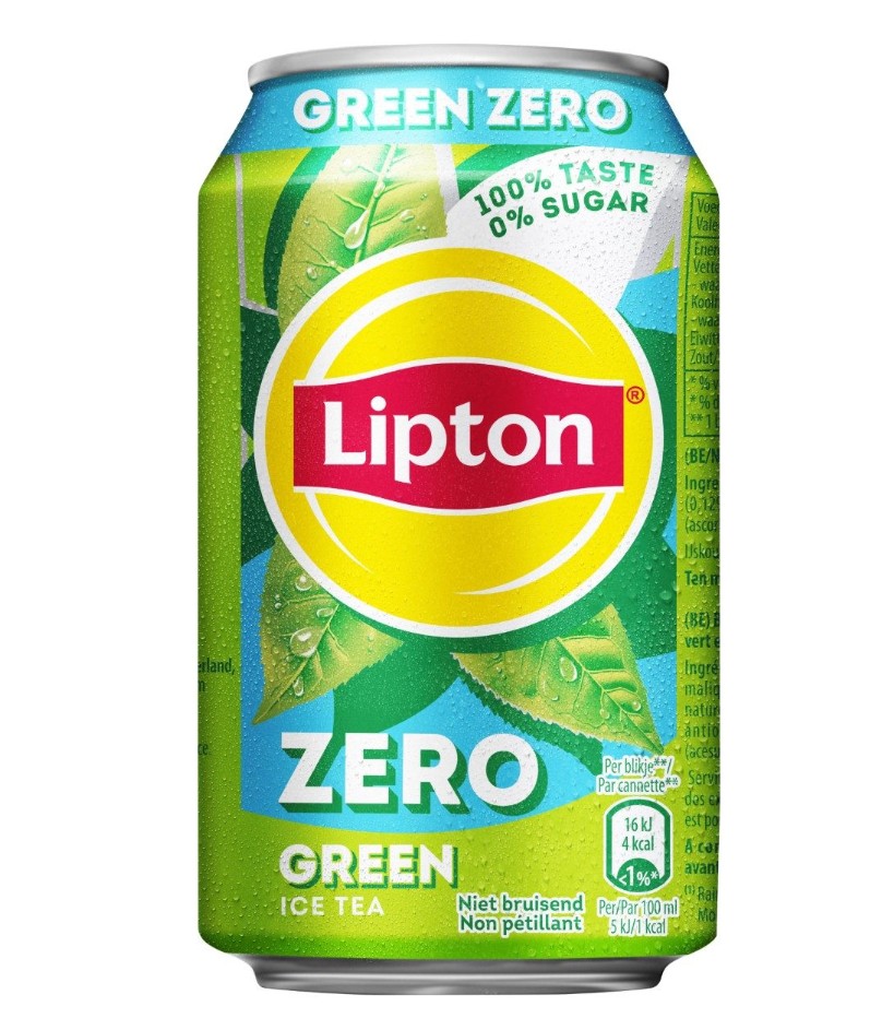 Lipton Ice Tea Green Zero Blik  24x33cl